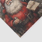 Viktorianischer Weihnachtsmann Weihnachten Seidenpapier (Ausschnitt)