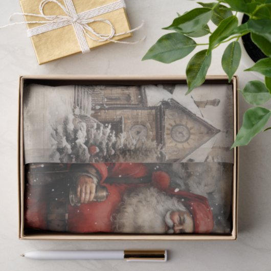 Viktorianischer Weihnachtsmann Weihnachten Seidenpapier (Geschenk)