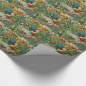 Viktorianischer Weihnachtsmann Weihnachtscollage A Geschenkpapier (Ecke)