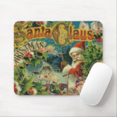 Viktorianischer Weihnachtsmann Weihnachtscollage A Mousepad (Mit Mouse)