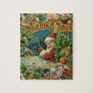 Viktorianischer Weihnachtsmann Weihnachtscollage A Puzzle