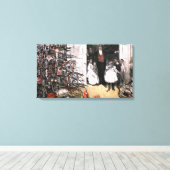 Viktorianischer Weihnachtsmorgen Leinwanddruck (Insitu (Holzboden))