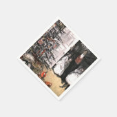 Viktorianischer Weihnachtsmorgen Serviette (Ecke)