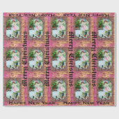 Viktorianischer Weihnachtsnachmittag fertigen Geschenkpapier (Flach)