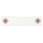 Viktorianischer Weihnachtstisch-Gewinner - Rot & G Kurzer Tischläufer (Horizontal)