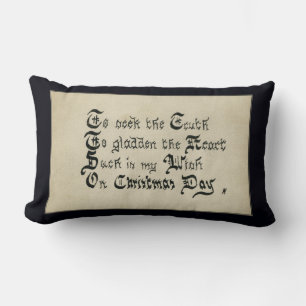 Viktorianischer Weihnachtswunsch Lendenkissen