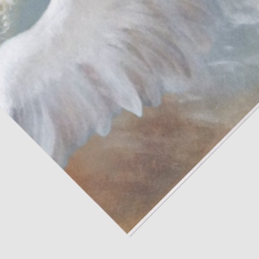 Viktorianischer Winterangel Seidenpapier (Ausschnitt)