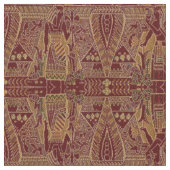 Viktorianisches ägyptisches Wiederbelebungsmuster  Stoff (Nahaufnahme)