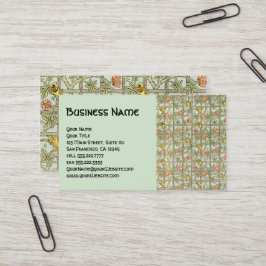 Viktorianisches antikes William Morris Rose Visitenkarte