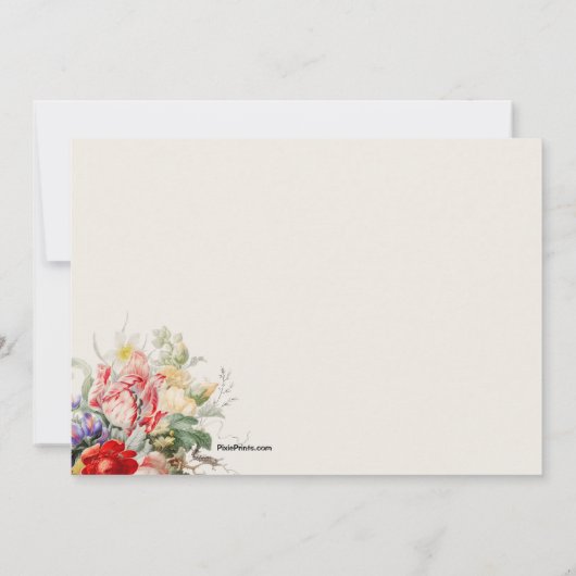 Viktorianisches Arrangement Festessen Einladung (Rückseite)