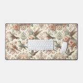 Viktorianisches Aviar: Ein Pastelgarten Schreibtischunterlage (Tastatur & Maus)