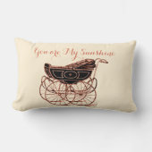 Viktorianisches Baby Buggy Kinderzimmer Lendenkissen (Vorderseite)