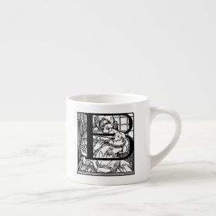 Viktorianisches Baby-Tasse Letter B Espressotasse