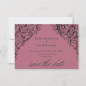 Viktorianisches Bad bis zum Tod Schwarz & Wein Hoc Save The Date (Vorderseite)