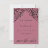 Viktorianisches Bad bis zum Tod Schwarz & Wein Hoc Save The Date (Vorderseite)