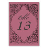 Viktorianisches Bad bis zum Tod Schwarz & Wein Hoc Tischnummer (Vorderseite)