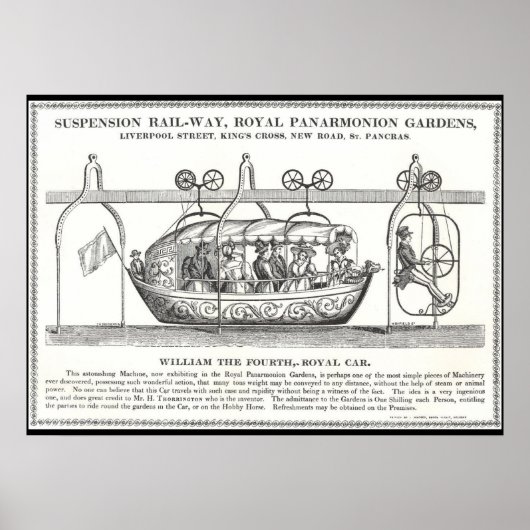 Viktorianisches Bahnhofposter 1830 Poster (Vorne)