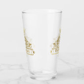 Viktorianisches Bar-Monogramm-Kronenfarbe Glas (Links)