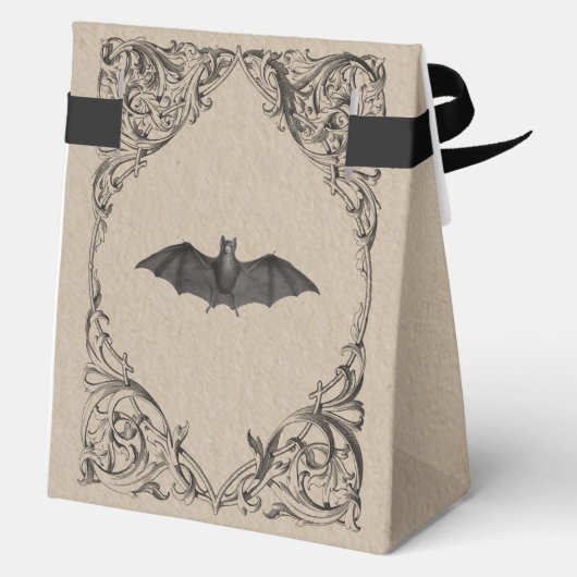 Viktorianisches Bat bis zum Tod Black & Tan Hochze Geschenkschachtel (Rückseite)