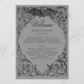 Viktorianisches Bat bis zum Tod Schwarz & Grau Hoc Programm (Vorderseite)