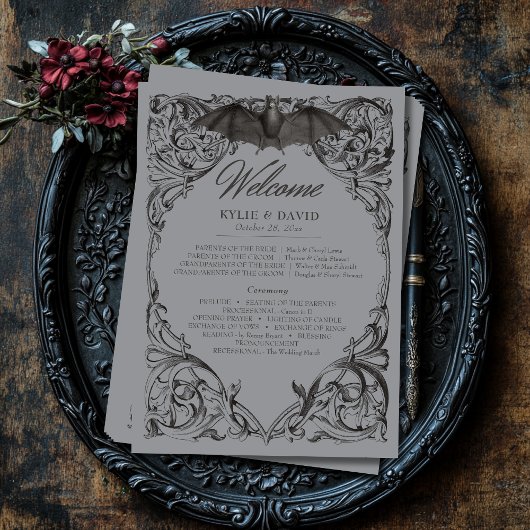 Viktorianisches Bat bis zum Tod Schwarz & Grau Hoc Programm