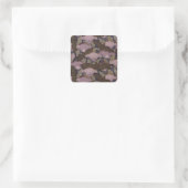 Viktorianisches Becken Quadratischer Aufkleber (Tasche)