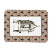 Viktorianisches Bienenmuster Magnet (Horizontal)