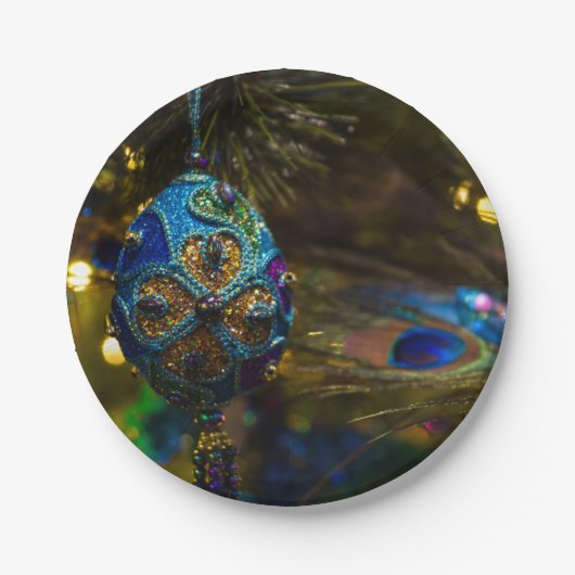 Viktorianisches Blau Pappteller (Vorderseite)