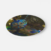 Viktorianisches Blau Pappteller (Schrägansicht)