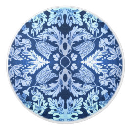 Viktorianisches blaues Muster Schubladen Keramikknauf