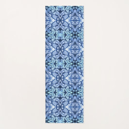 Viktorianisches Blaues Muster Yoga Mat Yogamatte