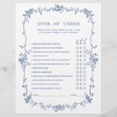 Viktorianisches blaues "Over or Under"-Brautparty (Vorderseite)