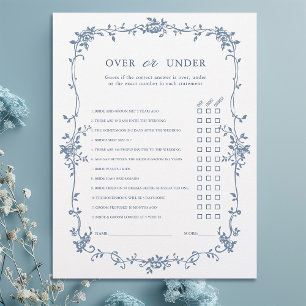 Viktorianisches blaues "Over or Under"-Brautparty