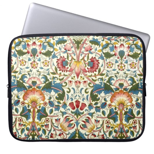 Viktorianisches Blumendesign Laptopschutzhülle (Vorderseite)