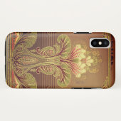Viktorianisches Blumenfriedel, elegante Blume Juge Case-Mate iPhone Hülle (Rückseite (Horizontal))