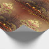 Viktorianisches Blumenfriedel, elegante Blume Juge Geschenkpapier (Ecke)