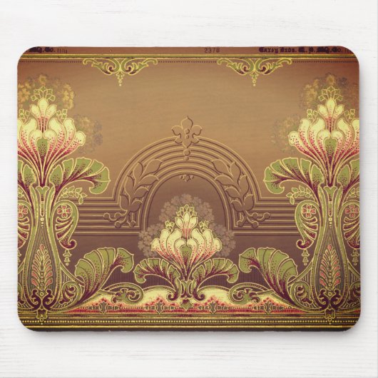 Viktorianisches Blumenfriedel, elegante Blume Juge Mousepad (Vorne)