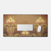 Viktorianisches Blumenfriedel, elegante Blume Juge Schreibtischunterlage (Tastatur & Maus)