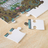 Viktorianisches Blumengebäck Extrakte aus grünrosa Puzzle (Seite)