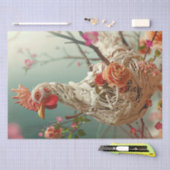 Viktorianisches Blumenhühnchen-Dekoupage Seidenpapier (Handwerk)