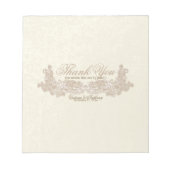 Viktorianisches Blumenmuster Design Candy Bar Wrap Notizblock (Vorderseite)