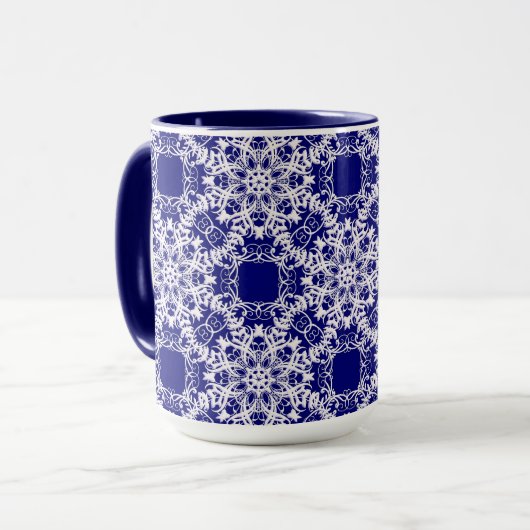viktorianisches Blumenmuster Tasse (Vorderseite Links)