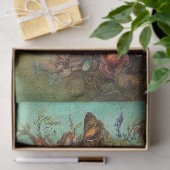 Viktorianisches Blumenportrait Antique Decoupage R Seidenpapier (Geschenk)