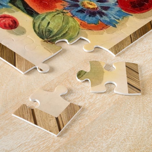 Viktorianisches Blumensaatpaket SPRING COLLECTION Puzzle (Seite)