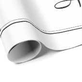 Viktorianisches Blumenschild Hochzeit pink weiß Geschenkpapier (Rolleneckpunkt)