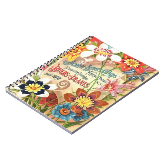 Viktorianisches botanisches Sparaxblatt Notizblock (Linke Seite)