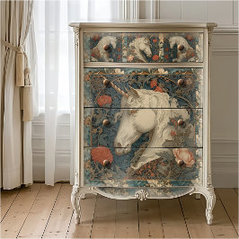 Viktorianisches botanisches William Morris Style E Seidenpapier
