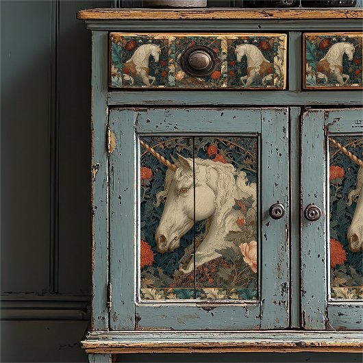 Viktorianisches botanisches William Morris Style E Seidenpapier