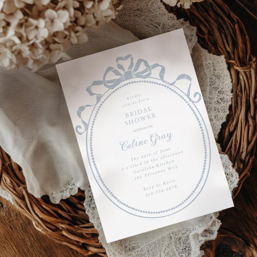 Viktorianisches Brautparty mit  Rahmen aus antikem Einladung