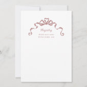 Viktorianisches Brautparty mit Rahmen aus antikem Einladung (Rückseite)